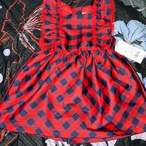 NWT Cat & Jack Gingham Dress Set